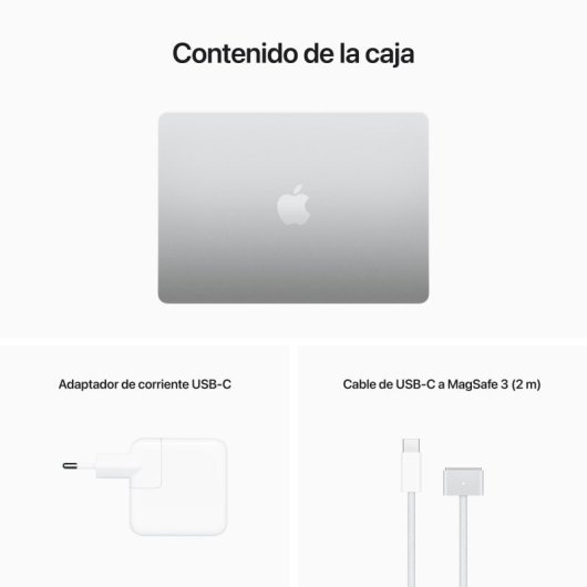 Apple Macbook Air Apple M2/16GB/512 GB SSD/GPU Deca Core/13.6" 35W Plata