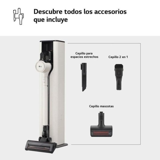 Aspirador sem Fio LG A9T-PRIME1C Kompressor 260W 60min Filtro HEPA Capacidade 1,05L Animais
