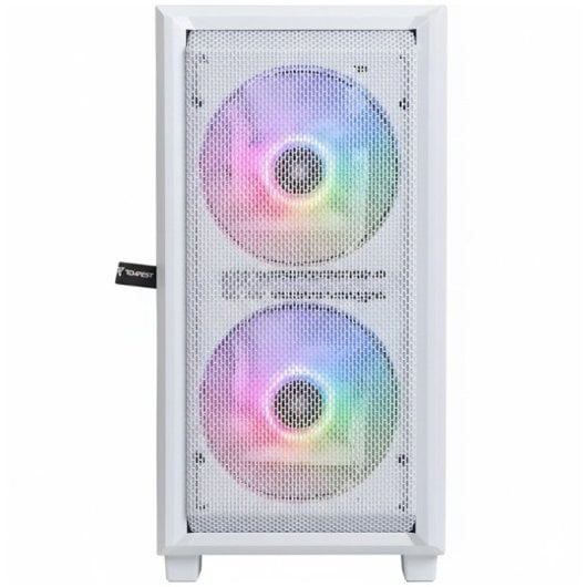 Tempest Aurora ARGB M-ATX Gabinete com Vidro Temperado e USB 3.0 Branco