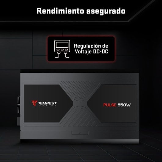 Alimentation Tempest Pulse PSU 650 W Cybenetics Silver ATX 3.1 Noir