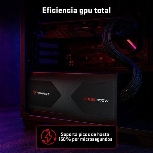 Alimentation Tempest Pulse PSU 650 W Cybenetics Silver ATX 3.1 Noir