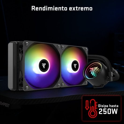 Tempest Iceflow Refrigeración Líquida 240 ARGB Kit Liquid Cooler Negra