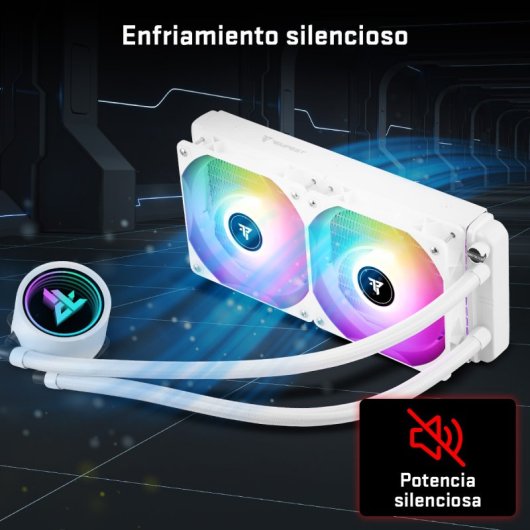 Tempest Iceflow Refrigeración Líquida 240 ARGB Kit Liquid Cooler Blanca