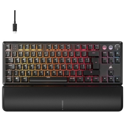 Corsair K70 PRO TKL Teclado Mecânico Gaming RGB Switch MLX Preto