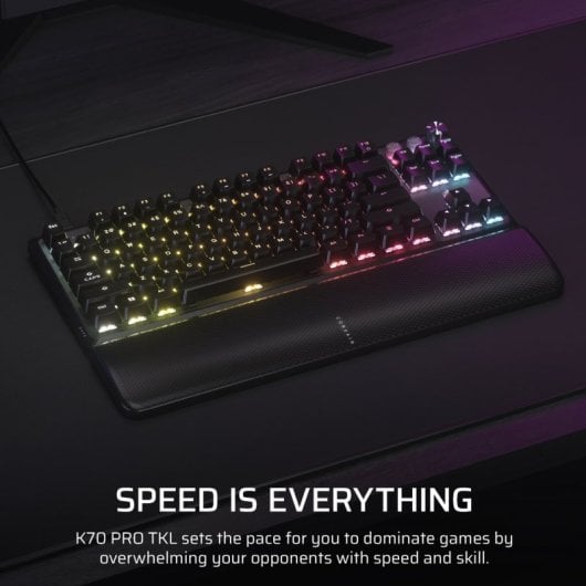 Corsair K70 PRO TKL Teclado Mecânico Gaming RGB Switch MLX Preto
