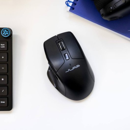 JLab JBuds Mouse Ratón Óptico Inalámbrico Bluetooth 2400 DPI Negro
