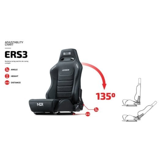 Next Level Racing GTTRACK Frame + Asiento Next Level Racing ERS3 Elite