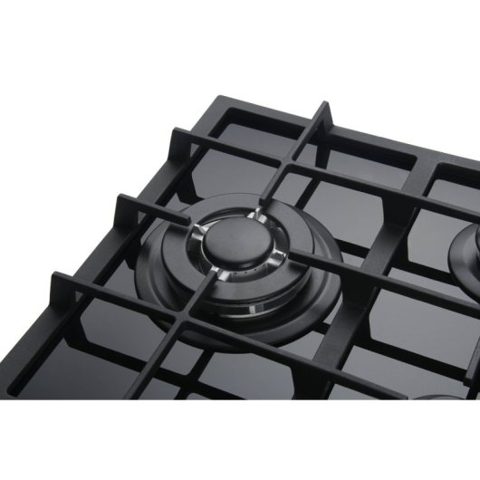 Vitrokitchen CG73NN Placa de Gas Natural de Cristal 5 Zonas 70cm Negra