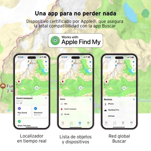 Head Object Locator, kompatibel mit Apple Integrated Speaker IP66, Schwarz