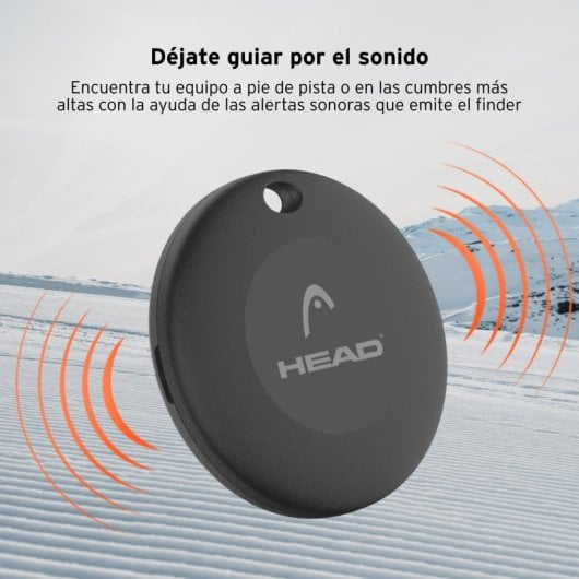 Head Localizador de Esquis e Pranchas de Snowboard Compatível com Apple Altifalante Integrado IP65 Preto