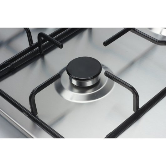 Vitrokitchen EN640LIB Placa de Gas Butano 4 Zonas 60cm Acero Inoxidable