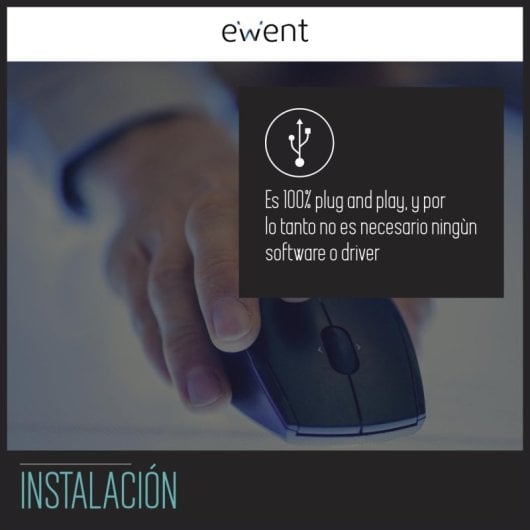 Mouse ottico USB Ewent Ew3300 1000 dpi Nero