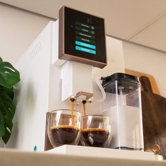 Cecotec Cremmaet Compactccino Cafetière compacte super-automatique 19 barres Réservoir à lait blanc/rose