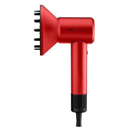 Ionen Föhn Ufesa Pro Ionic Shine 1600W 3 Temperaturstufen 2 Geschwindigkeiten Zubehör Rot