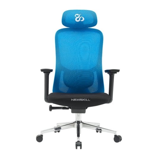 Newskill Nue Silla Gaming Ergonómica Malla Transpirable con Soporte Lumbar Negro-Azul