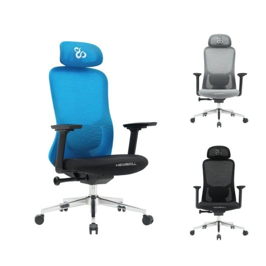 Newskill Nue Cadeira Gaming Ergonómica Preta/Azul