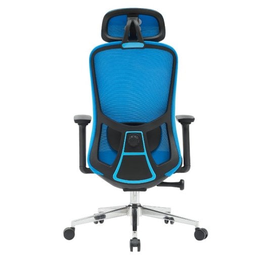 Newskill Nue Silla Gaming Ergonómica Malla Transpirable con Soporte Lumbar Negro-Azul