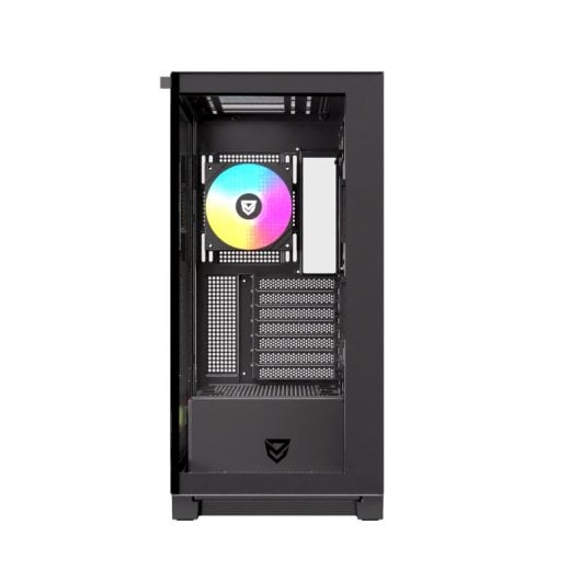 Nfortec Ursa ARGB Semi Torre E-ATX Doble Cristal Templado USB-C Negra