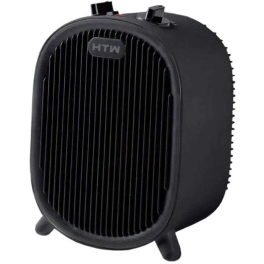 HTW CAL2000BLACK Riscaldatore in ceramica Termoventilatore 3 Potenze 2000W Nero