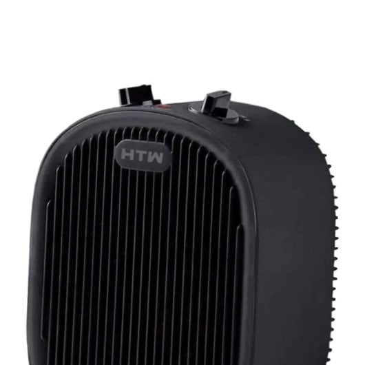 HTW CAL2000BLACK Riscaldatore in ceramica Termoventilatore 3 Potenze 2000W Nero