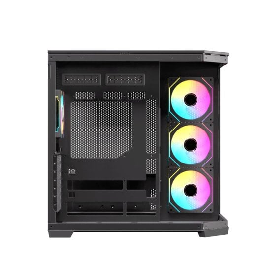 Nfortec Pulsar ARGB Semi Torre ATX  con Doble Cristal Templado 4 Ventiladores Backrouting Negra