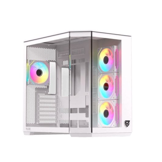 Nfortec Pulsar ARGB Mid Tower ATX Cristal Templado USB-C Blanca