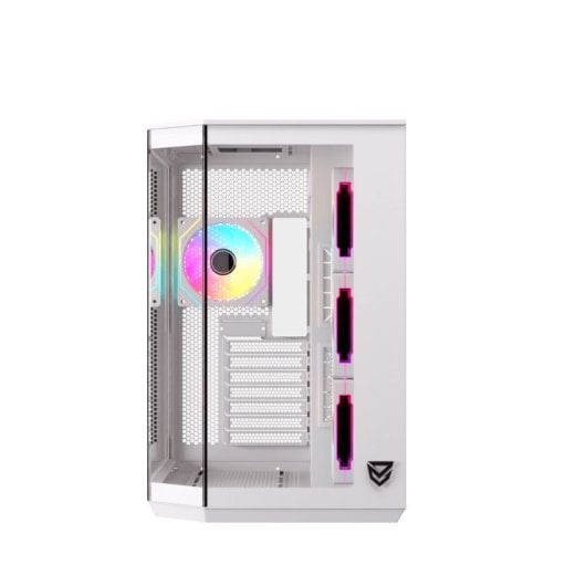 Nfortec Pulsar ARGB Mid Tower ATX Cristal Templado USB-C Blanca