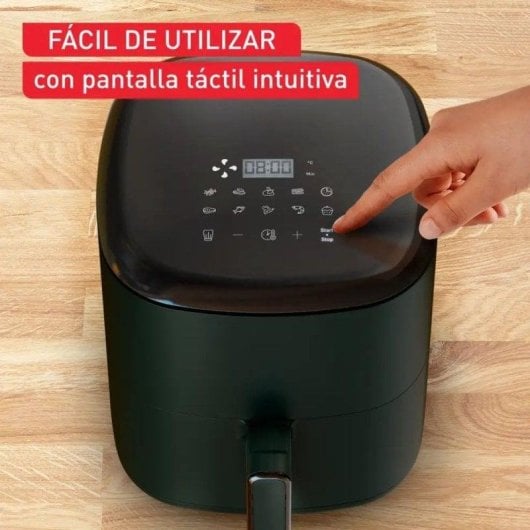 Heißluftfritteuse Tefal Easy Fry Max 5L 1500W LCD Display 10 Programme Grün