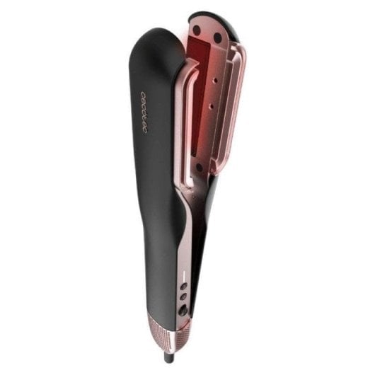 Piastra per Capelli Ceramica Cheratina 2 in 1 Cecotec RitualCare Air Lisse 150ºC 3 Impostazioni Ionico Accessori Nero