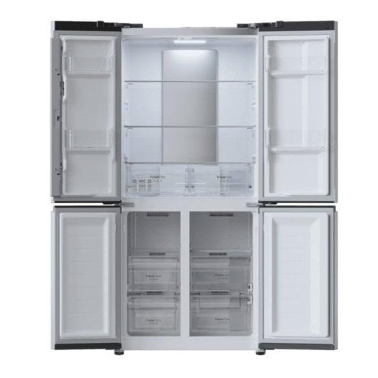Cecotec Bolero CoolMarket 4D 436 Inox Frigorífico Americano de 4 Puertas Clase E Acero Inoxidable