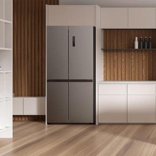 Cecotec Bolero CoolMarket 4D 436 Inox Frigorífico Americano de 4 Puertas Clase E Acero Inoxidable