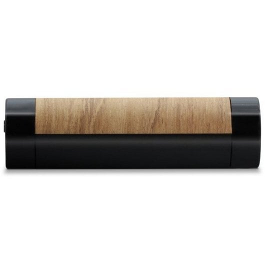 Mooov 477349 Despertador Efecto Madera con Cargador por Inducción de 15W