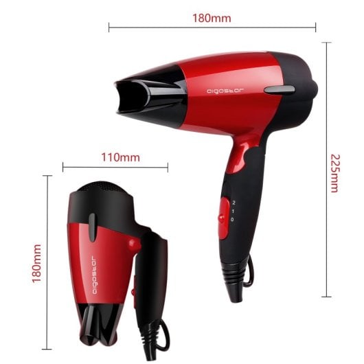 Aigostar Linda 32MBB Secador de Pelo de Viaje Plegable 1500W