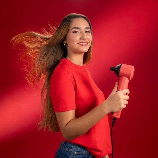 Sèche-cheveux Ionique Professionnel Cecotec IoniCare Rockstar Style 1500W 4 Températures 3 Vitesses Accessoires Rouge