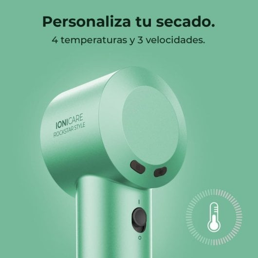 Cecotec Ionicare Rockstar Style Secador de Pelo 1500W Verde