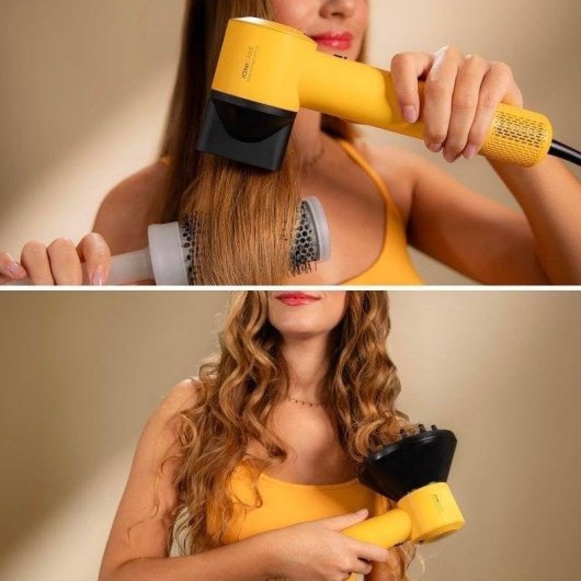 Cecotec Ionicare Rockstar Style Secador de Pelo 1500W Amarillo