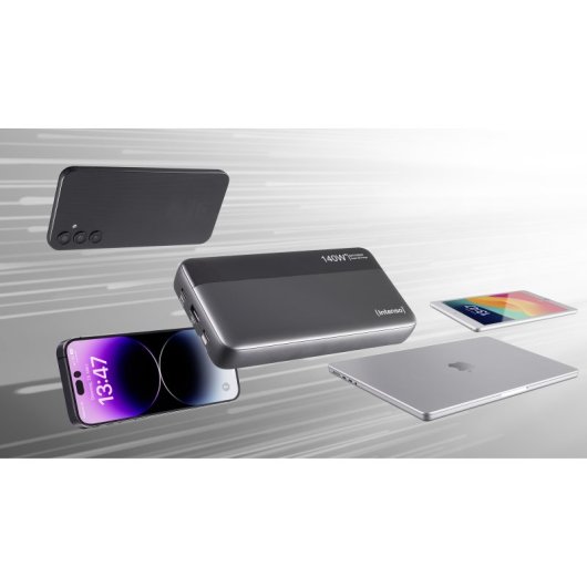 Intenso Powerbank HE25000 Batería Portátil USB/USB-C 25000aAh Gris