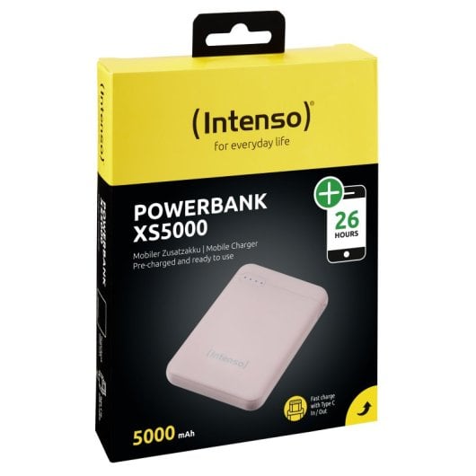 Intenso XS5000 Powerbank Batería Portátil USB-C 5000mAh Rosa