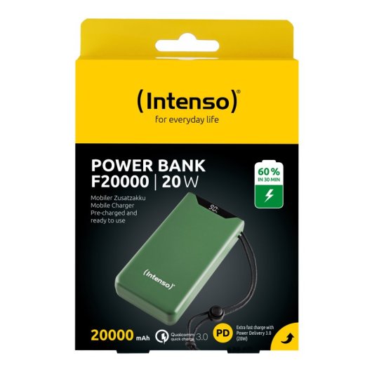 Intenso F20000 Powerbank Batería Portátil 20000mAh Verde