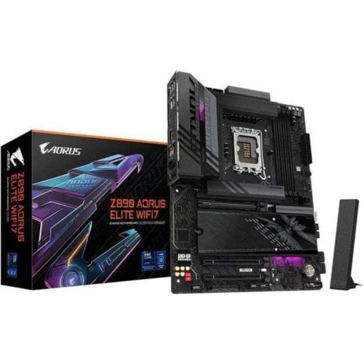 Placa Base Gigabyte Z890 AORUS ELITE WIFI7 Z890 LGA1851 DDR5 ATX Wi-Fi 7 Thunderbolt 4 PCIe 5.0