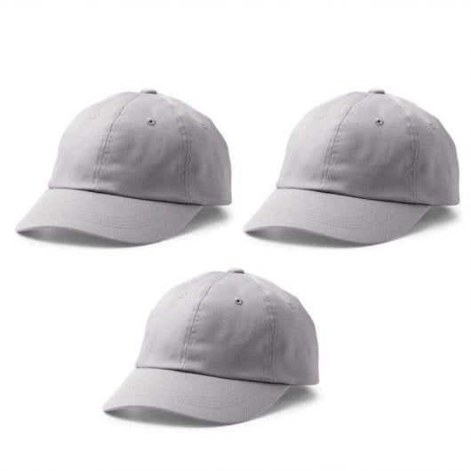 Gorra Cricut M8 Grau Unisex 3er-Pack Baumwolle Polyester Verstellbar