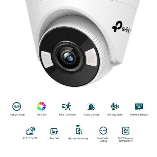 Caméra de surveillance TP-Link VIGI C440 4MP Vision Nocturne Extérieure Détection IA Audio Bidirectionnel