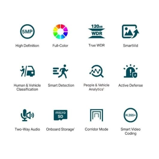 Überwachungskamera TP-Link VIGI C450 5MP Nachtsicht Innen KI-Erkennung Zwei-Wege-Audio