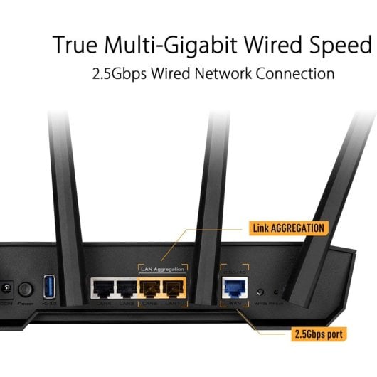 ASUS TUF Gaming AX3000 V2 Router WiFi 6 Dual Band AX3000 AiMesh OVPN MU-MIMO