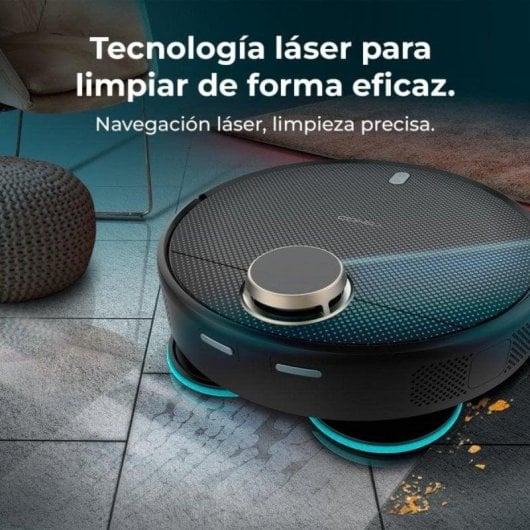 Cecotec Conga 13090 Spin Revolution Home&Wash Robot Aspirador con Motor de Succión 7000 Pa Base 4 en 1