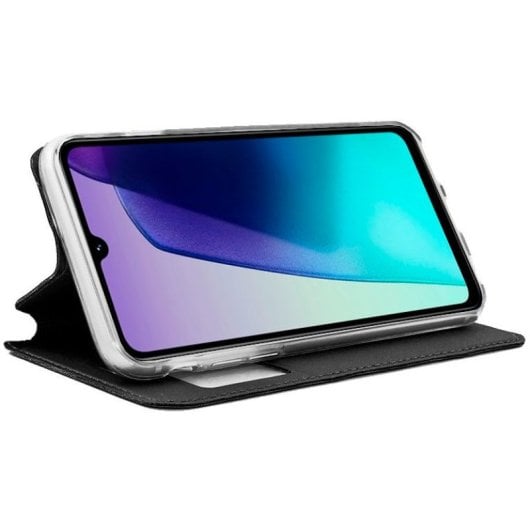 Cool Funda Flip Cover Negro Liso para Xiaomi Redmi 14C / POCO C75