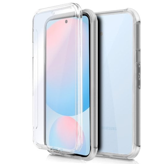 Custodia in silicone trasparente 3D fronte + retro per Samsung Galaxy S24 FE