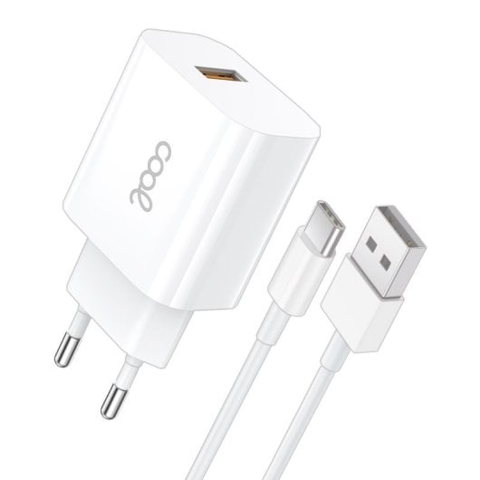 Cooles universelles USB-C-Wandladegerät 12W Weiß