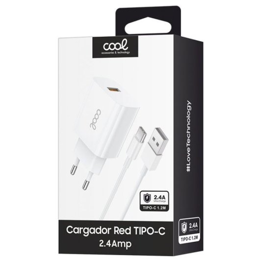 Cooles universelles USB-C-Wandladegerät 12W Weiß