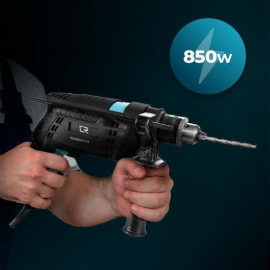 Perceuse à percussion Cecotec CecoRaptor Impact Drill 850W 13mm poignée auxiliaire